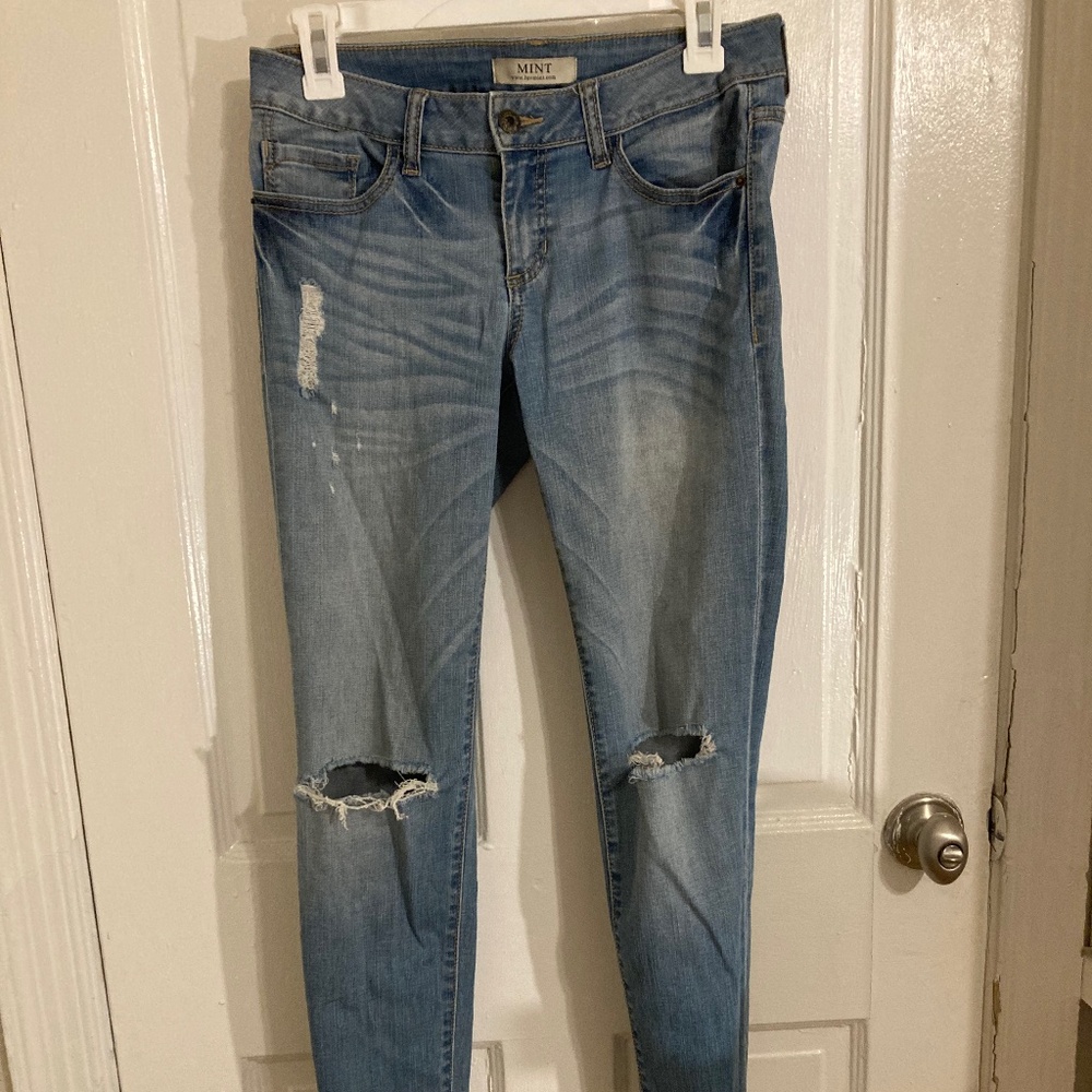 Mint relaxed boyfriend jean
